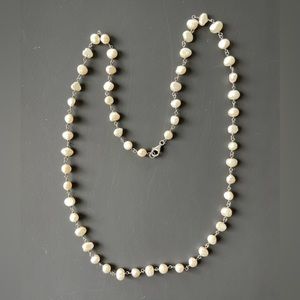 Silpada freshwater pearl necklace 32” long